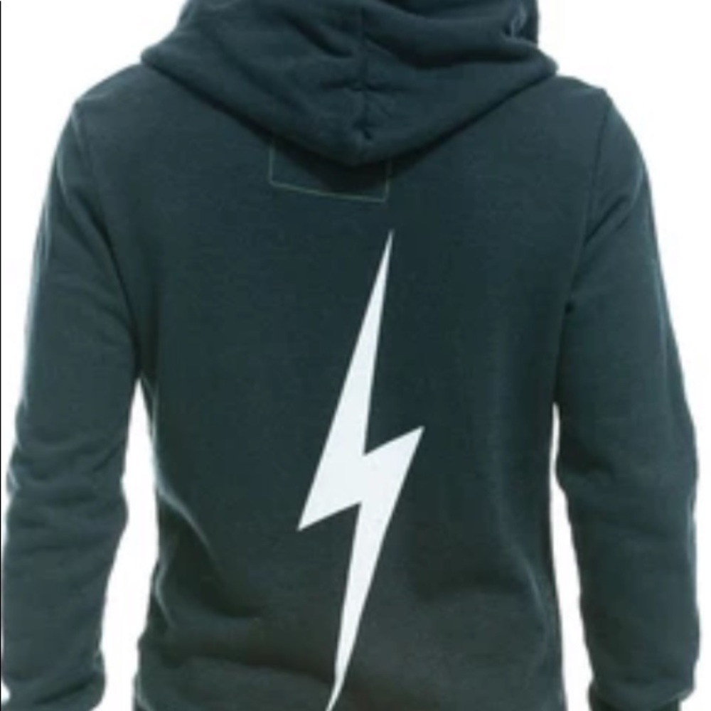 Aviator Nation black zip-up jacket